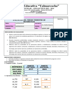 Matematica Tercer Trimestre