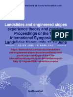 Landslides and Engineered Slopes