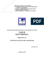 Práctica 9 - Estudio en Estatico Del Transistor