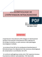 Physiopathologie de L'Hypetension Intracranienne: Réanimation Médicale Chu Bab El Oued