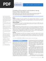 Feasibility of Screening For Lynch Syndrome Among Patients With Colorectal Cancer