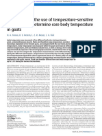 Assessment of The Use of Temperature-Sensitive Microchips To Detetmine Core Body Temperature in Goats