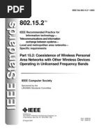 Part 15.2: Coexistence of Wireless Personal Area Networks With Other Wireless Devices Operating in Unlicensed Frequency Bands