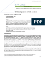 Rendimiento Académico Empleando Minería de Datos: Academic Performance Using Data Mining