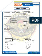 Ã Lgebra - TeorÃ A de Exponentes - TeorÃ A y 20 Problemas Propuestos