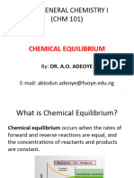 General Chemistry I (CHM 101) : Chemical Equilibrium