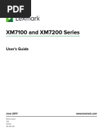 Lexmark XM7100 and XM7200 Series