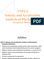 Unit-2 Velocity and Acceleration Analysis - RMC-1