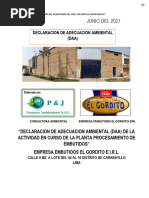 Declaracion de Adecuacion Ambiental Gordillo