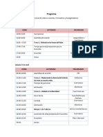 Programa de Retiro y Talleres Cuernavaca