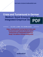 Crisis and Turnaround in German: Medium Sized Enterprises An Integrated Empirical Study 1st