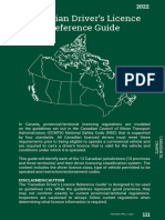 2022 Canadian Drivers Licence Reference Guide