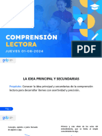 01 - 08 I Grupo Docente Perú I Comprensión Lectora I