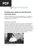 The Miraculous Herbal Tea That Almost No One Knows About - GenuineEssiac - Com 2024