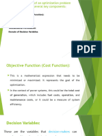 The Statement of An Optimization Problem Typically Consists