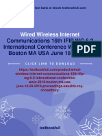 Wired Wireless Internet: Communications 16th IFIP WG 6 2 International Conference WWIC 2018 Boston MA USA June 18 20 2018