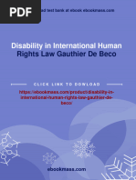 Instant Download Disability in International Human Rights Law Gauthier de Beco PDF All Chapter