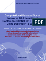 Computational Data and Social: Networks 7Th International Conference Csonet 2018 Shanghai China December 18 20 2018