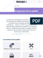 Section Management de La Qualité