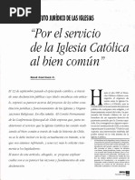 De La Iglesia Católica Al Bien Común": El Servicio