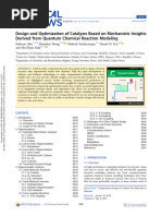 Design and Optimization of Catalysts Based On Mechanistic Insights Derived From Quantum Chemical Reaction Modeling