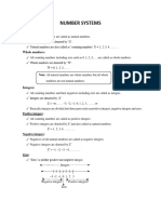 Number Systems