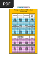 Shuttle Temporary Weekend Schedule