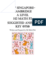 2017 A Level H2 Math P2 Answers Sharing