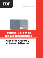 Temas Selectos de Matemáticas I