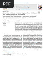 Microstructure Evolution and Mechanical Properties of Laser-Welded Joints