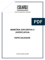 Memória Descritiva - Especialidade - KM25