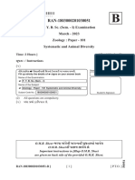 BSC 1 Sem Zoology Systematic and Animal Diversity B Mar 2023