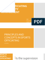 q1 - Sports Officiating and Activity Management