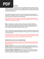 Statistics Method of Data Collection