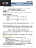 Labour Costing (Past Paper & Solution)