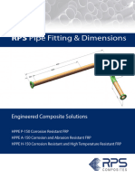 RPS Fiberglass Pipe Fitting and Dimensions - Sept 2023