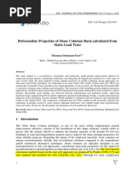 Deformation Properties of Stone Columns Back Calculated From Static Load Tests