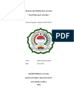 TUGAS 2 SOSIOLOGI MANUSIA DAN AGAMA Binti Fuadatul Aminah