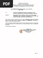 MC 015 2019 Department Order No. 042 2019 Dated 12 June 2019 Prohbiting Local Treasurers As Members of BAC and TWG