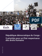 Fidh-Feuille de Route-Droitshumains RDC Mars2019