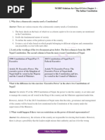 NCERT Solutions For Class 8 Civics Chapter 1 The Indian Constitution