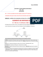 Elements de Reponse Du