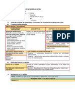 SESIÓN de APRENDIZAJE Caracteristicas de Los Seres Vivos