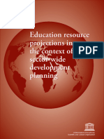 Education Resource Projections in The Context of Sector-Wide Development Planning