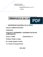 Propuesta de Cátedra. Regímenes y SPC 2023