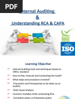 Training Internal Auditing & Understanding CAPA & RCA