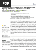 A Comprehensive Study On The Effect of Regular and Staggered Openings On The Seismic Performance of Shear Walls