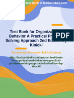 (PDF Download) Test Bank For Organizational Behavior A Practical Problem Solving Approach 2nd Edition by Kinicki Fulll Chapter