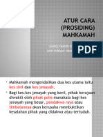 Pa Sem 1 Atur Cara (Prosiding) Mahkamah