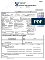 Unified Application Form For Building Permit